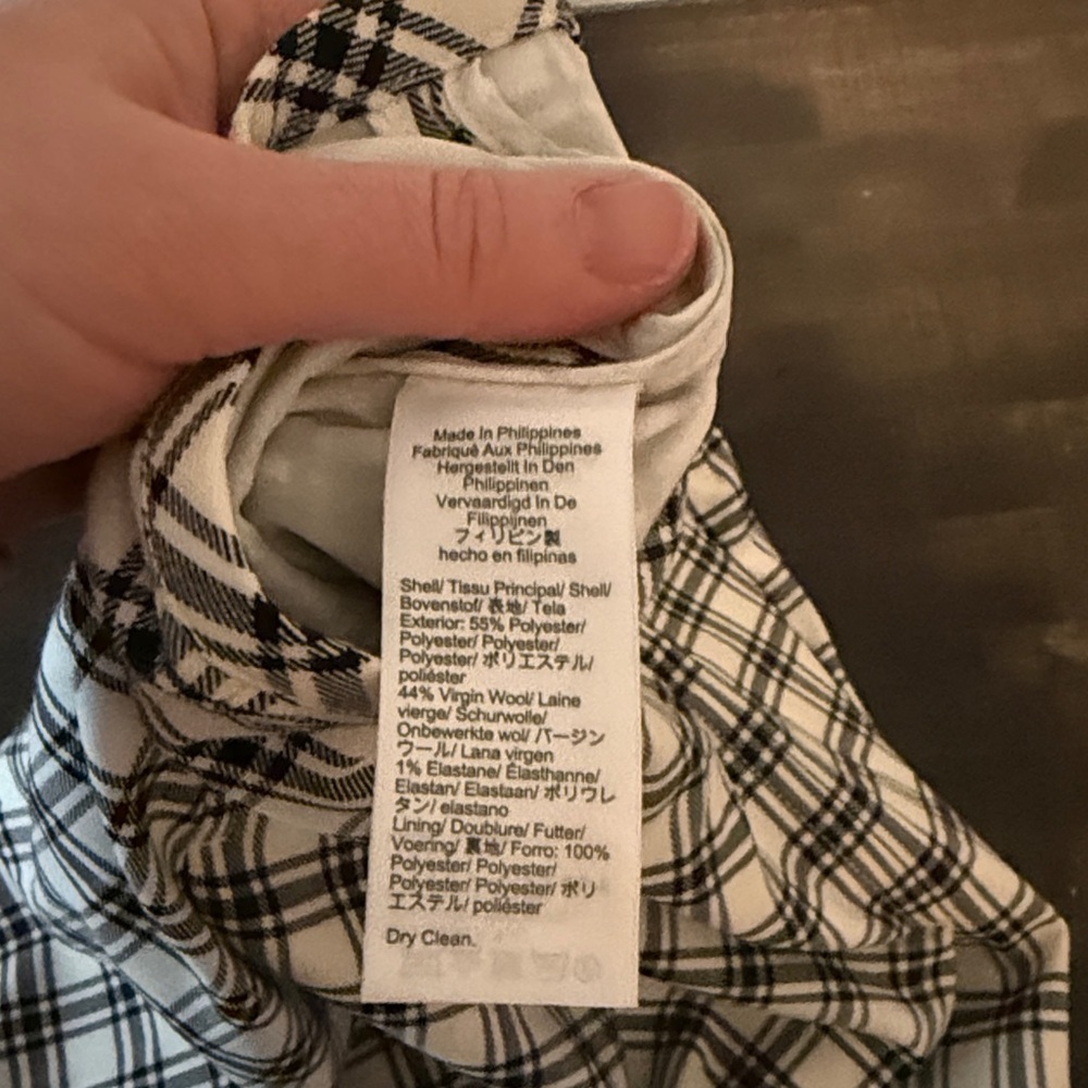 J. Crew Nova Fides Italian Wool Plaid Midi Skirt Size 12 Preppy Classic - Picture 5 of 7